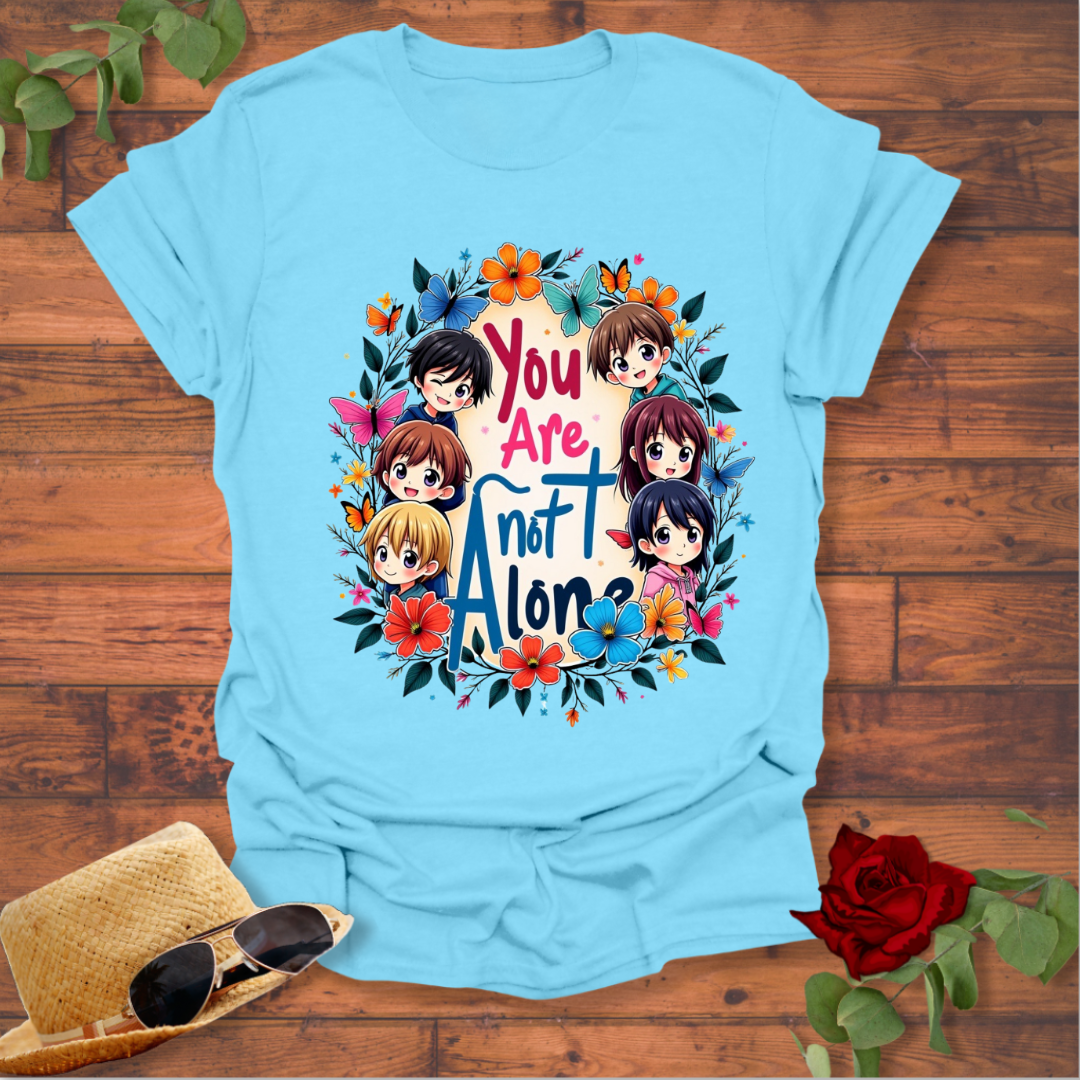 You Are not Alone T-shirt | Peachy Mind Unisex 100% Cotton T-Shirt