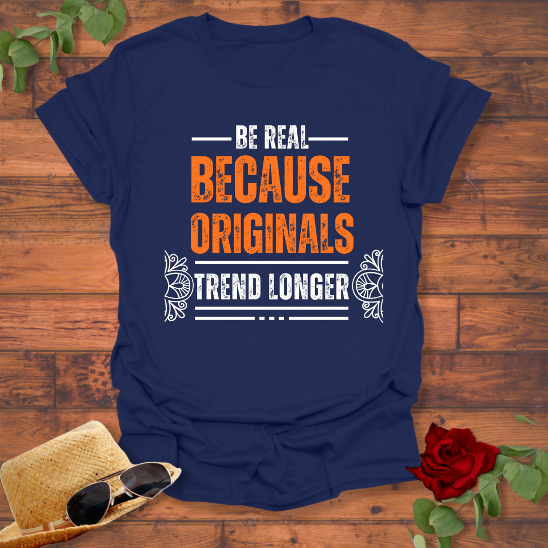 Be Real Originals Trend Longer T-shirt | Peachy Mind Unisex 100% Cotton T-Shirt