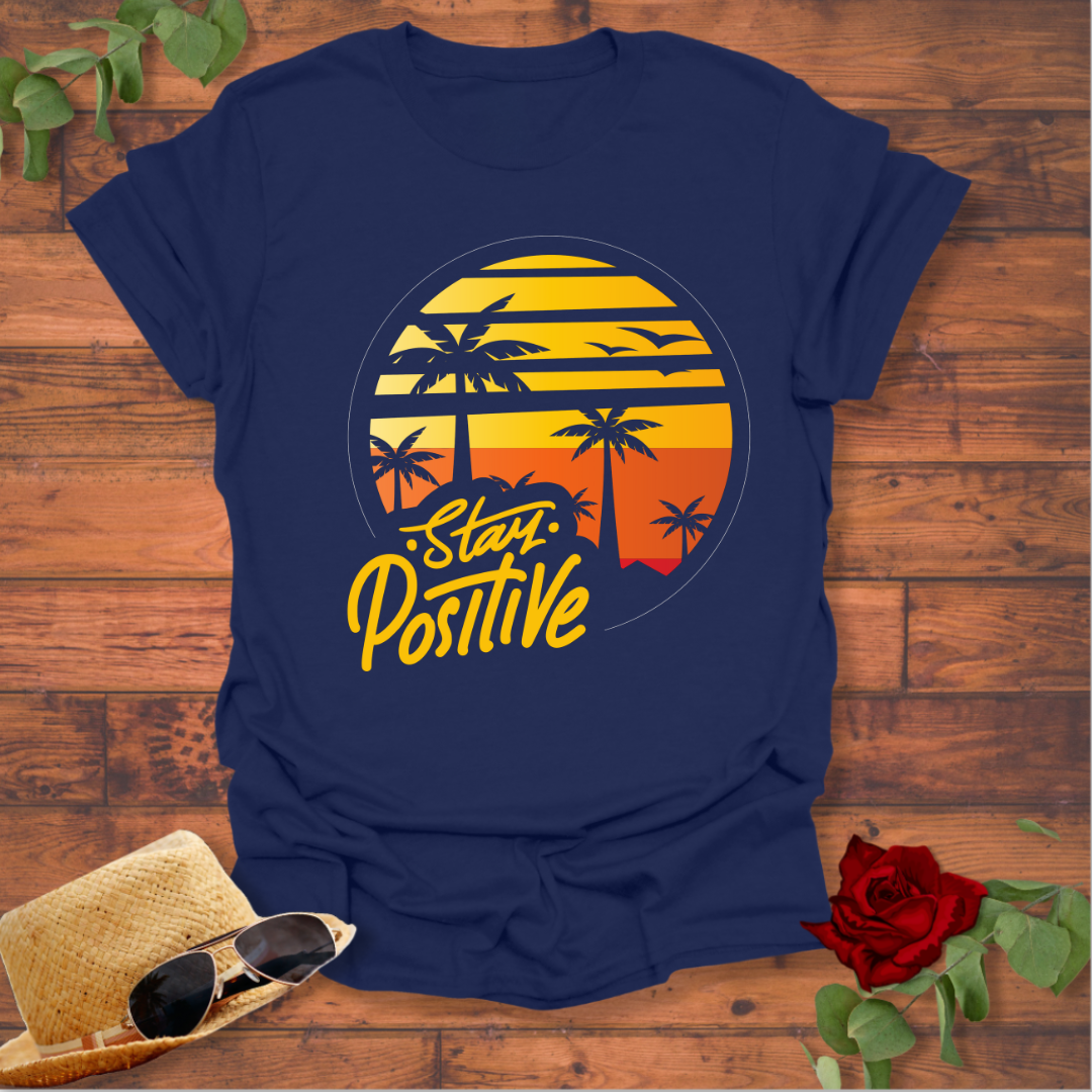 Stay Positive T-shirt | Peachy Mind Unisex 100% Cotton T-Shirt