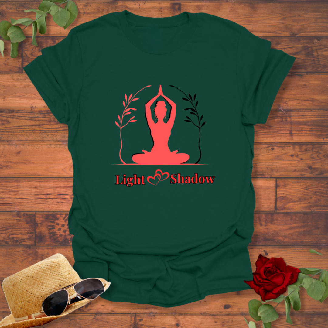 Light Shadow T-shirt | Peachy Mind Unisex 100% Cotton T-Shirt