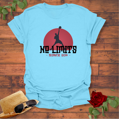 No Limits 80's Basket  Ball T-shirt | Peachy Mind Unisex 100% Cotton T-Shirt