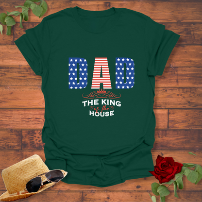DAD - The King Of House T-shirt | Peachy Mind Unisex 100% Cotton T-Shirt