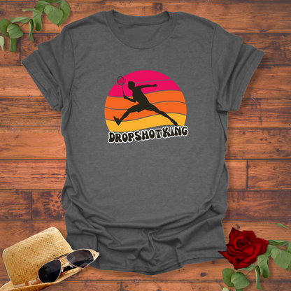 Drop Shot King T-shirt | Peachy Mind Unisex 100% Cotton T-Shirt