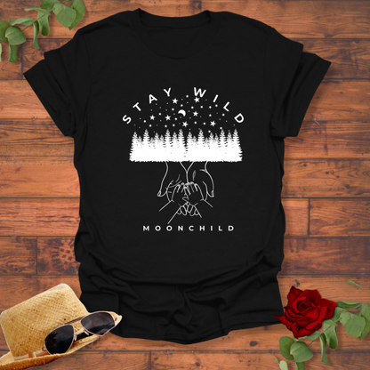 Stay Wild Moon Child T-shirt | Peachy Mind Unisex 100% Cotton T-Shirt