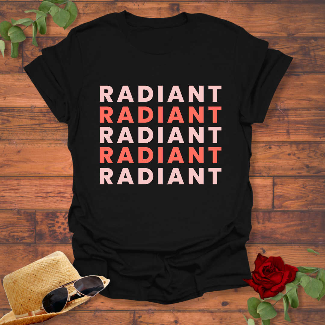 Radiant  T-shirt | Peachy Mind Unisex 100% Cotton T-Shirt