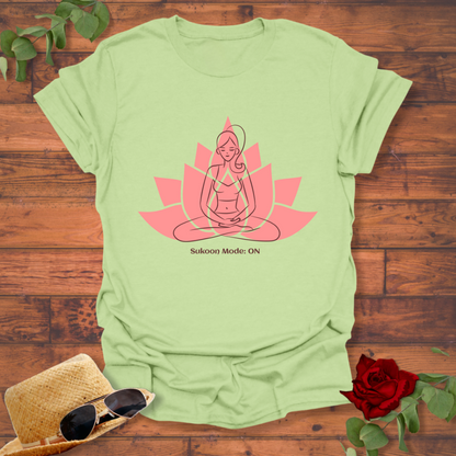 Sukoon Mode : on T-shirt | Peachy Mind Unisex 100% Cotton T-Shirt