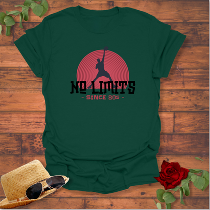No Limits 80's Basket  Ball T-shirt | Peachy Mind Unisex 100% Cotton T-Shirt