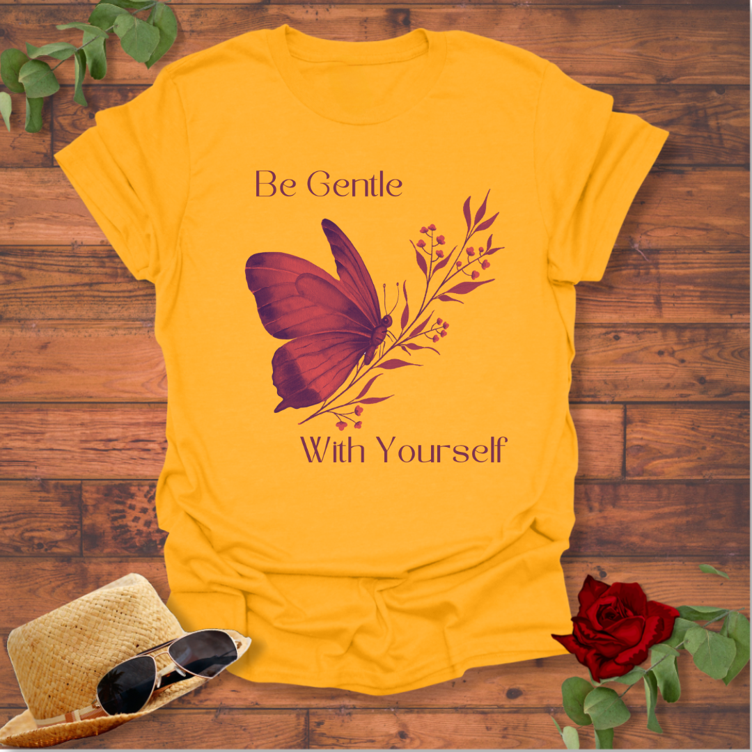 Be Gentle With Yourself T-shirt | Peachy Mind Unisex 100% Cotton T-Shirt