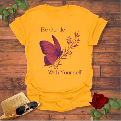 Be Gentle With Yourself T-shirt | Peachy Mind Unisex 100% Cotton T-Shirt