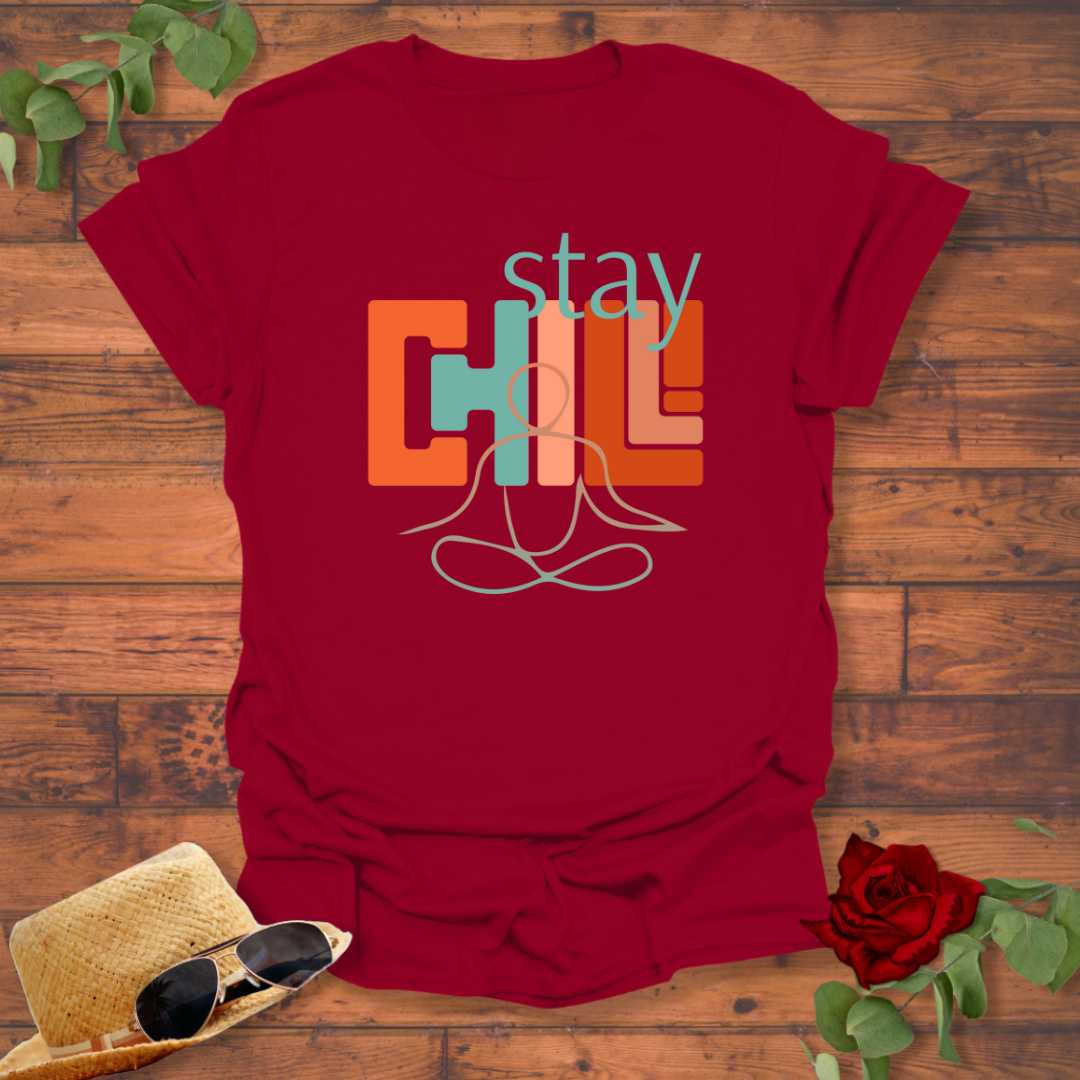 Stay Chill T-shirt | Peachy Mind Unisex 100% Cotton T-Shirt