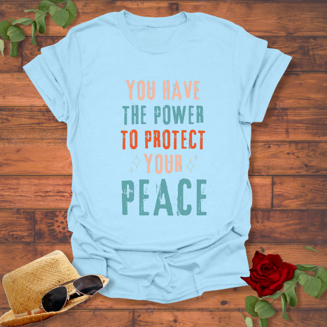 Protect Your Peace  T-shirt | Peachy Mind Unisex 100% Cotton T-Shirt