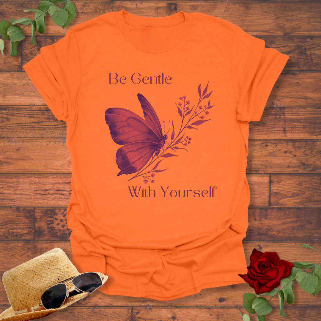 Be Gentle With Yourself T-shirt | Peachy Mind Unisex 100% Cotton T-Shirt