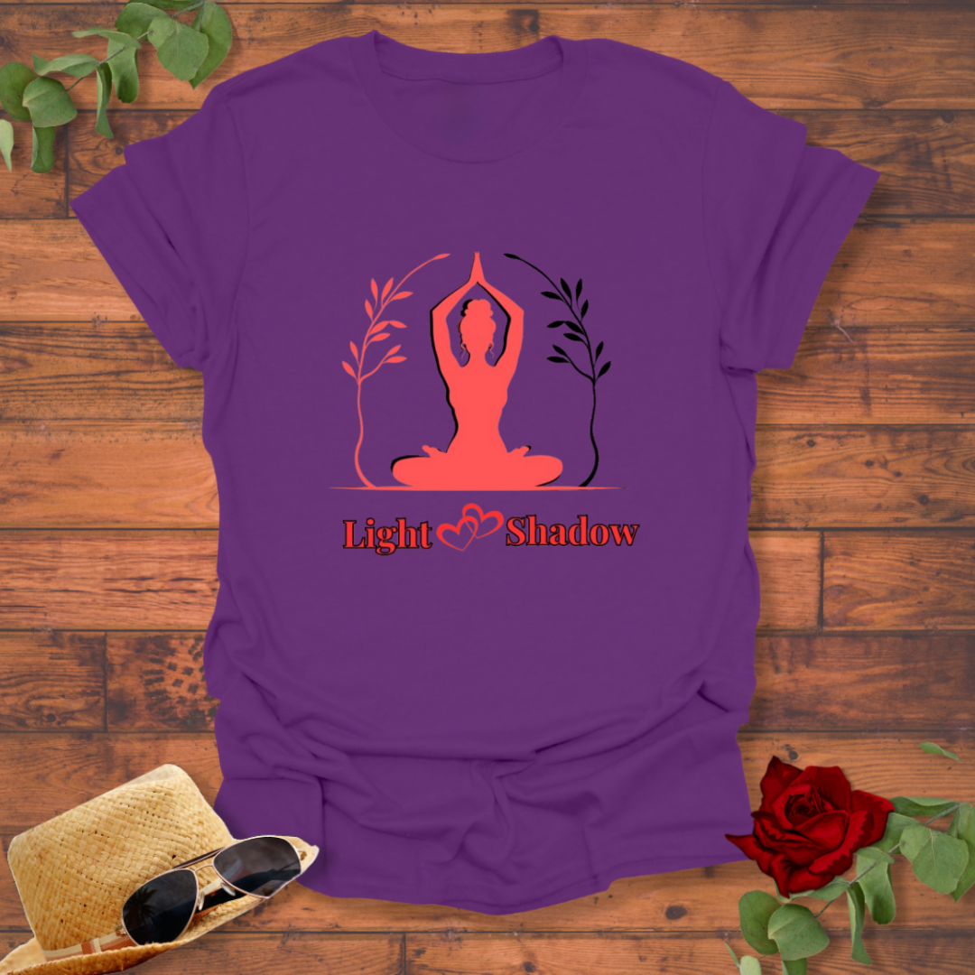 Light Shadow T-shirt | Peachy Mind Unisex 100% Cotton T-Shirt