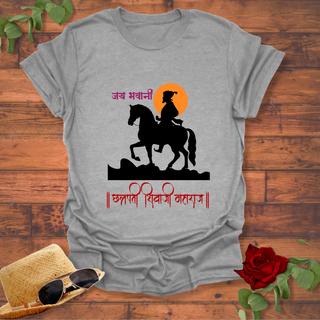 जय भवानी T-shirt | Peachy Mind Unisex 100% Cotton T-Shirt