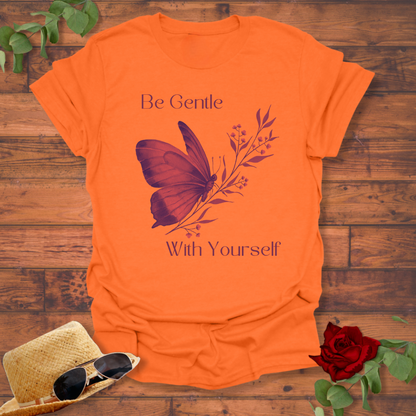 Be Gentle With Yourself T-shirt | Peachy Mind Unisex 100% Cotton T-Shirt