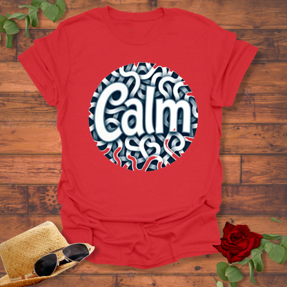 Calm T-shirt | Peace Positivity T-shirt | Peachy Mind Unisex 100% Cotton T-Shirt