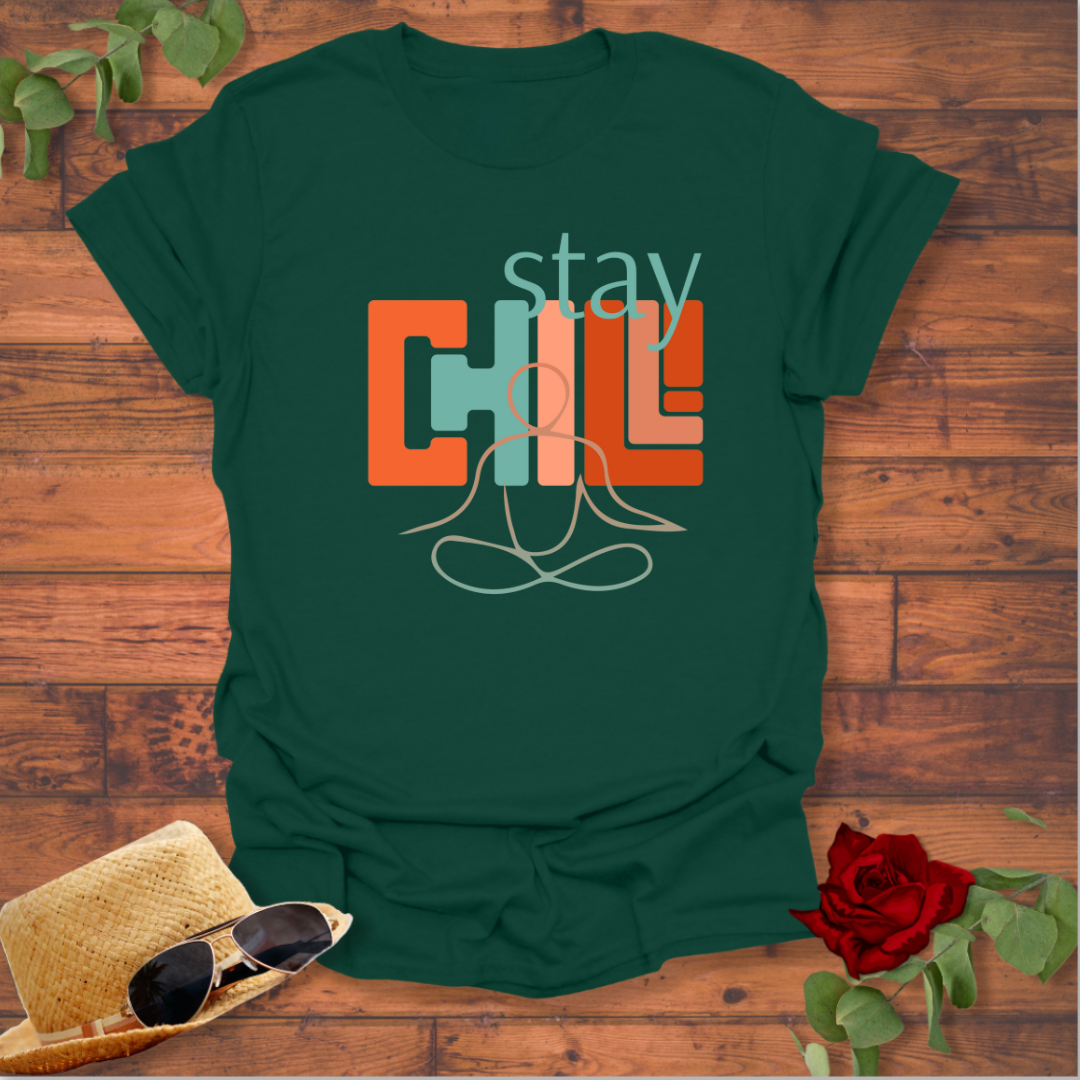 Stay Chill T-shirt | Peachy Mind Unisex 100% Cotton T-Shirt