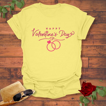 Happy Valentine's Day  T-shirt | Peachy Mind Unisex 100% Cotton T-Shirt