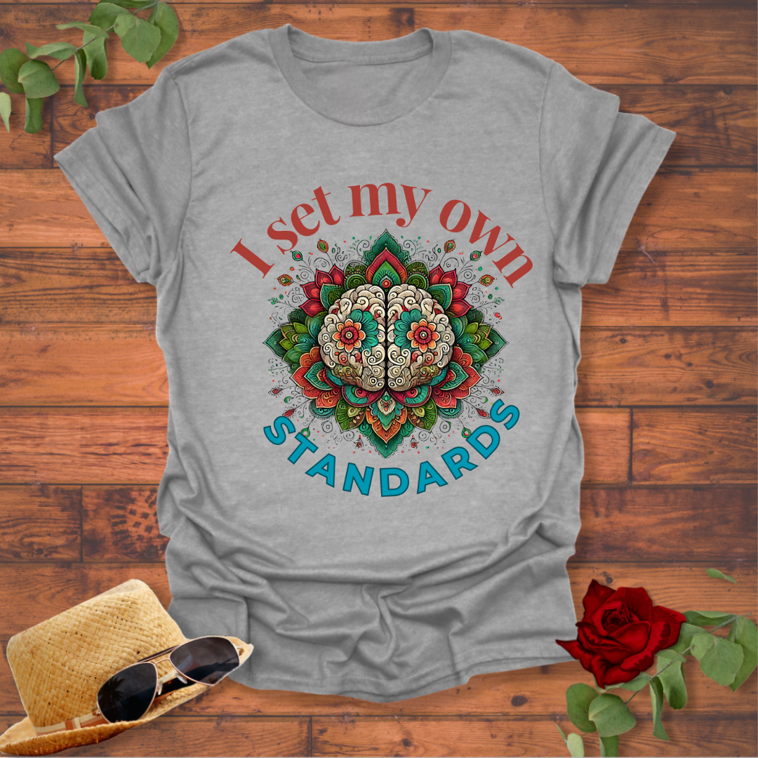 I Set My Own Standards T-shirt | Peachy Mind Unisex 100% Cotton T-Shirt