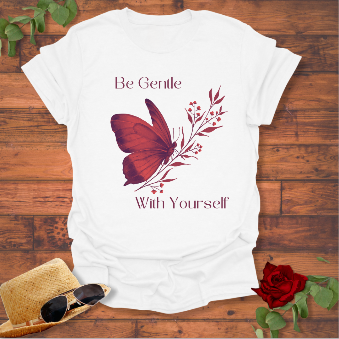 Be Gentle With Yourself T-shirt | Peachy Mind Unisex 100% Cotton T-Shirt