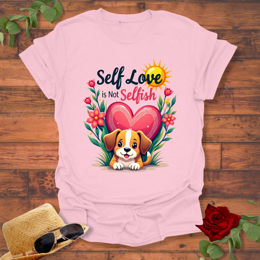 Self Love is Not Selfish T-shirt | Peachy Mind Unisex 100% Cotton T-Shirt