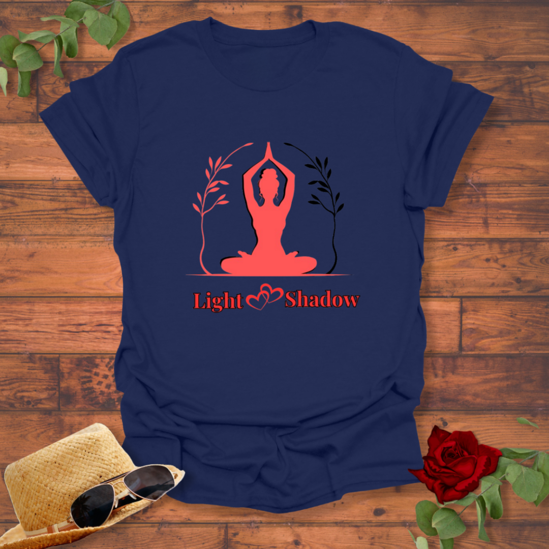 Light Shadow T-shirt | Peachy Mind Unisex 100% Cotton T-Shirt