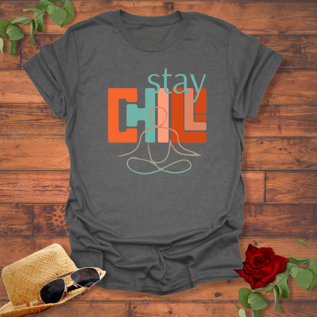 Stay Chill T-shirt | Peachy Mind Unisex 100% Cotton T-Shirt