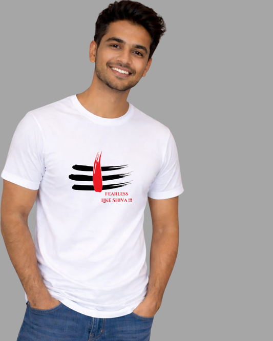 Fearless Like Shiva T-shirt | Peachy Mind Unisex 100% Cotton T-Shirt