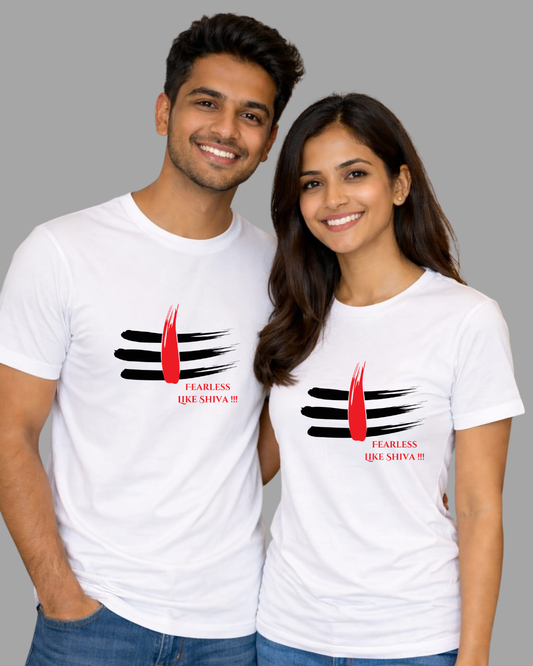 Fearless Like Shiva T-shirt | Peachy Mind Unisex 100% Cotton T-Shirt