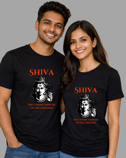 Shiva The Cosmic Dancer T-shirt | Peachy Mind Unisex 100% Cotton T-Shirt