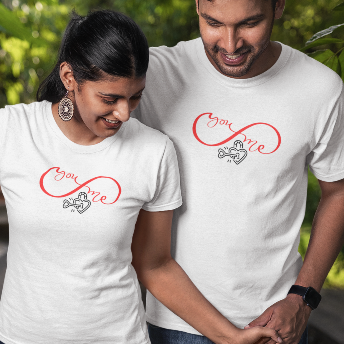 You & Me Couple T-shirts | Peachy Mind Unisex 100% Cotton T-Shirt